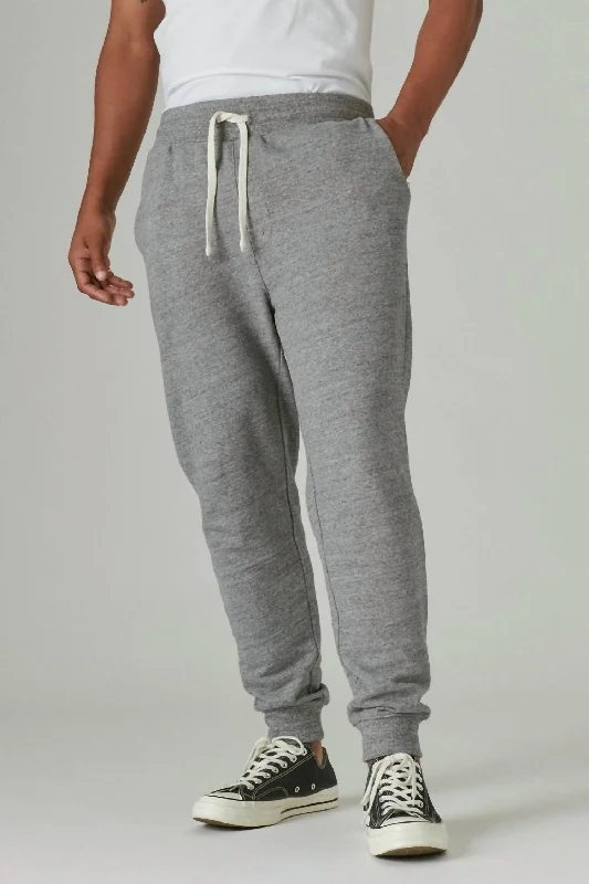 Sueded Terry Joggers In Heather Grey Best Online Boutiques For Women