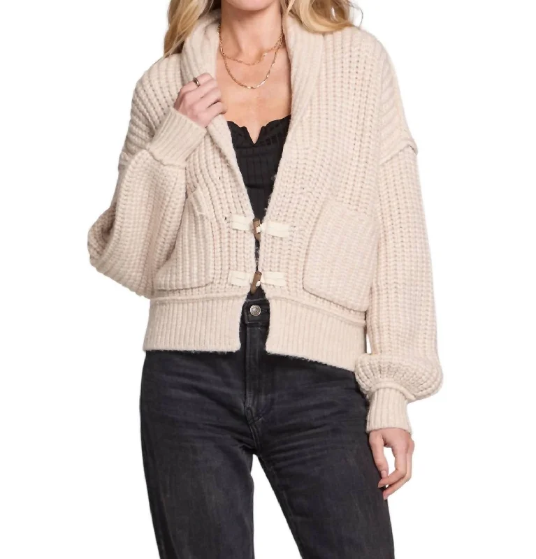 Cain Sweater In Oatmeal Modern Women's Fashion with Vintage Touches