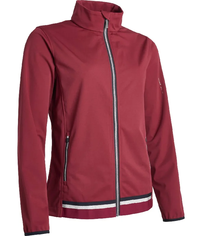 Women Navan Softshell Jacket In Bordeaux Plus Size Women's Fashion and Clothing