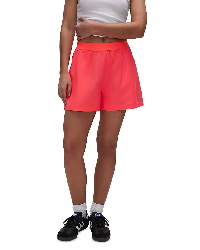 Weekend Shorts In Fiery Coral Clothes Sales