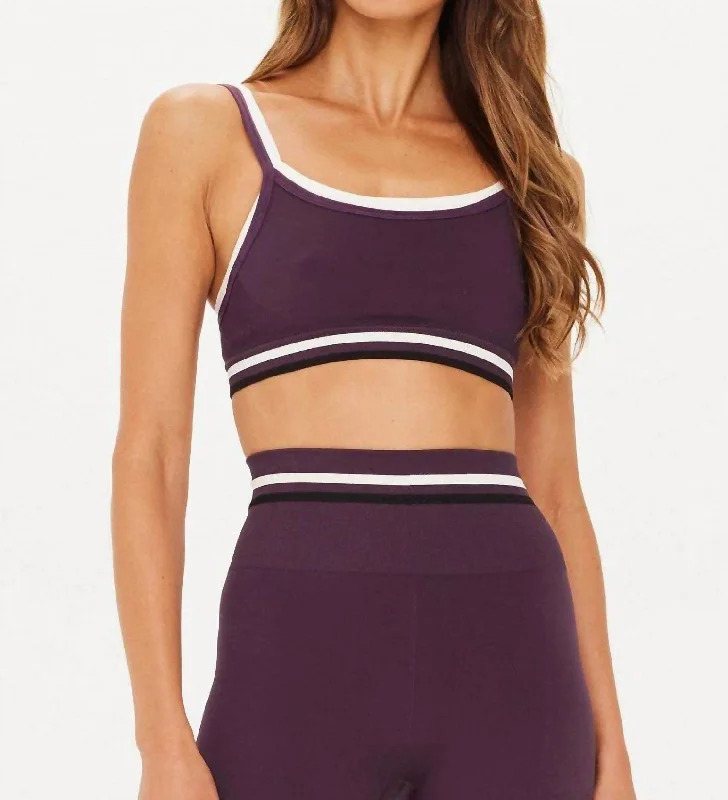 Form Seamless Kelsey Bra In Dark Purple Casual and Comfortable Outfits