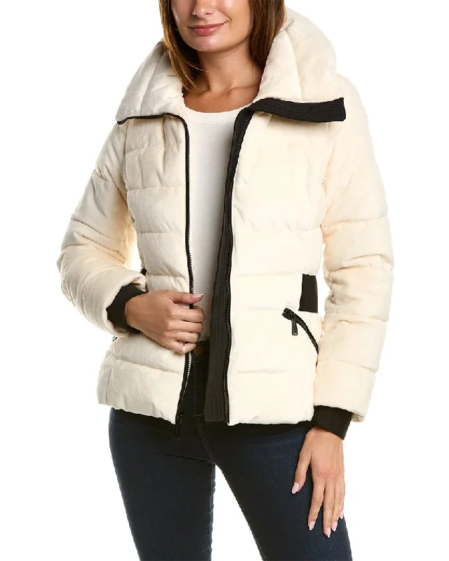 Laundry by Shelli Segal Quilted Fleece Jacket Women's Work Apparel